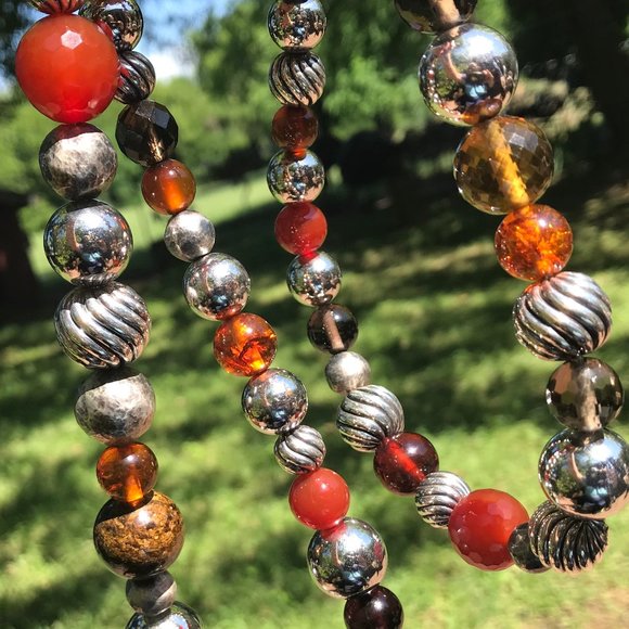 SOLD  David Yurman Elements Gemstone Bead Necklace - Picture 1 of 14